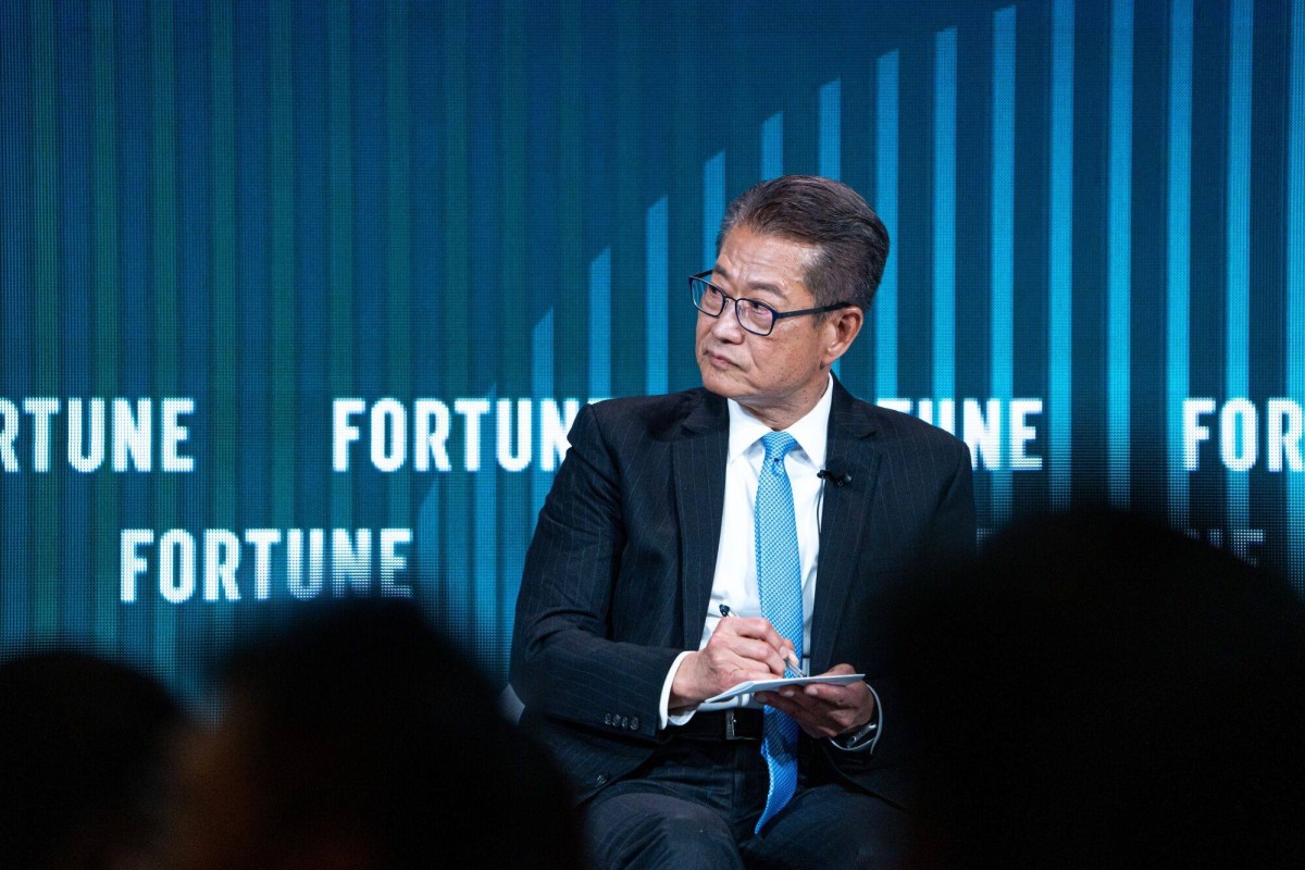 Paul Chan at the Fortune Innovation Forum in Hong Kong on Wednesday. Photo: Bloomberg