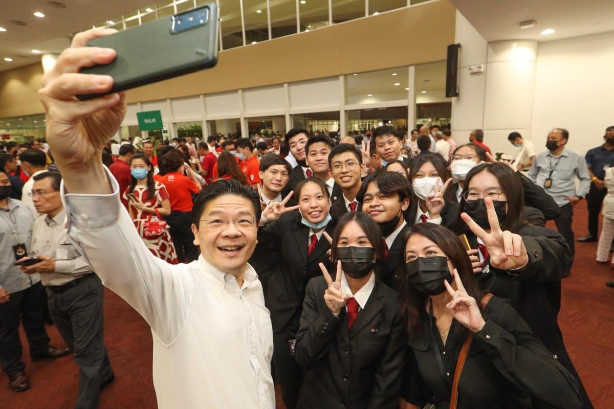 Lawrence Wong taking a wefie. Wong will become Singapore’s fourth prime minister on May 15. Photo: Facebook/Lawrence Wong

