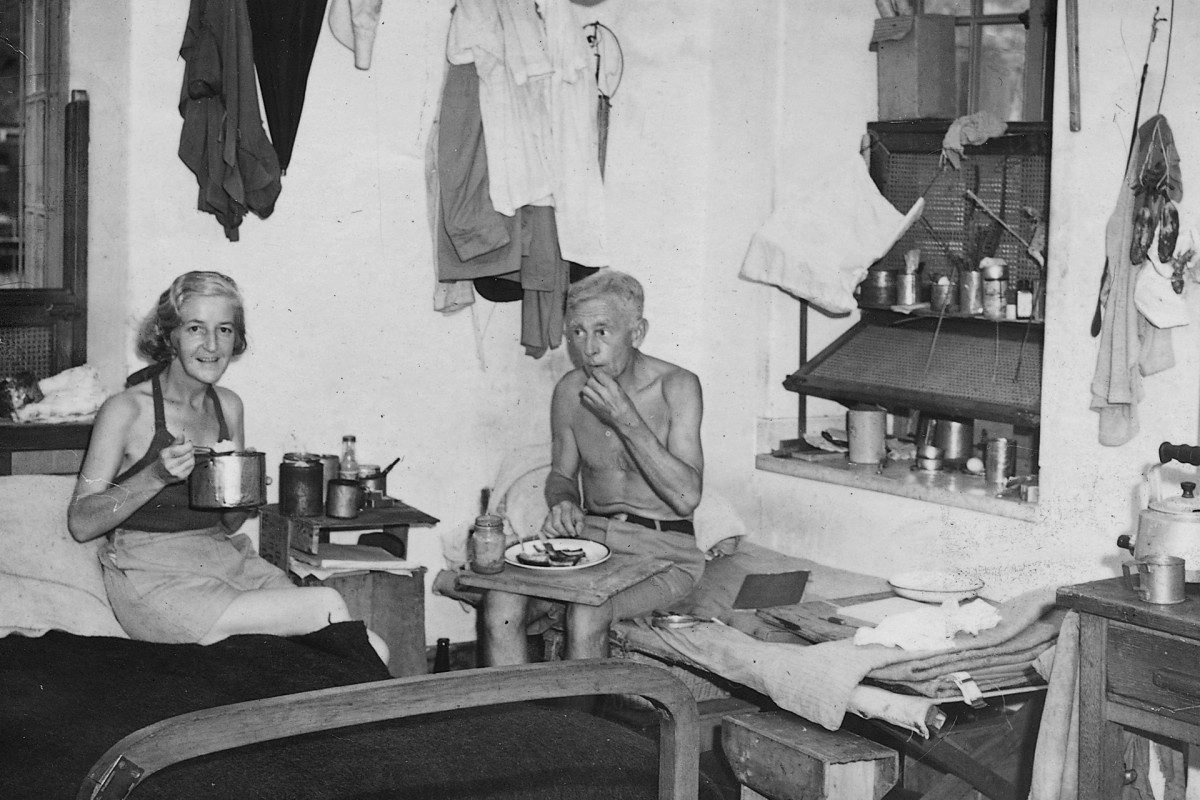 Prisoners of war in the Stanley Internment Camp in Hong Kong during the Japanese occupation in the 1940s. Photo: SCMP