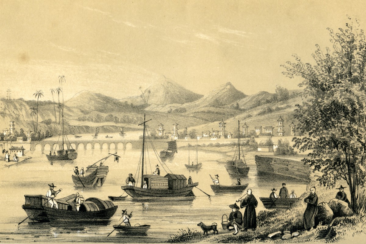 A drawing of Foochow (Fuzhou), taken from a painting, published in an 1847 book. A British treaty port, Foochow is an example of a community where ethnic mixing between Chinese and non-Chinese occurred but was often concealed. Photo: Getty Images