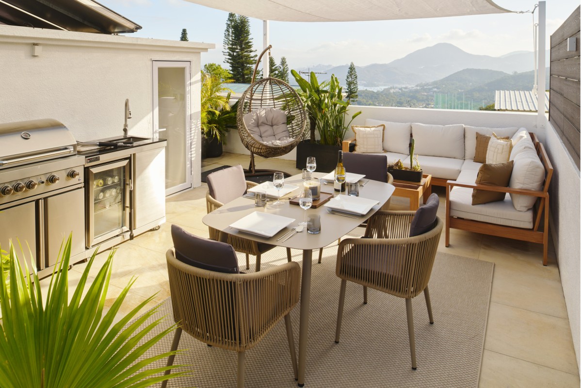 The redesigned rooftop of the house in Sai Kung, Hong Kong. Photo: Steve Wong