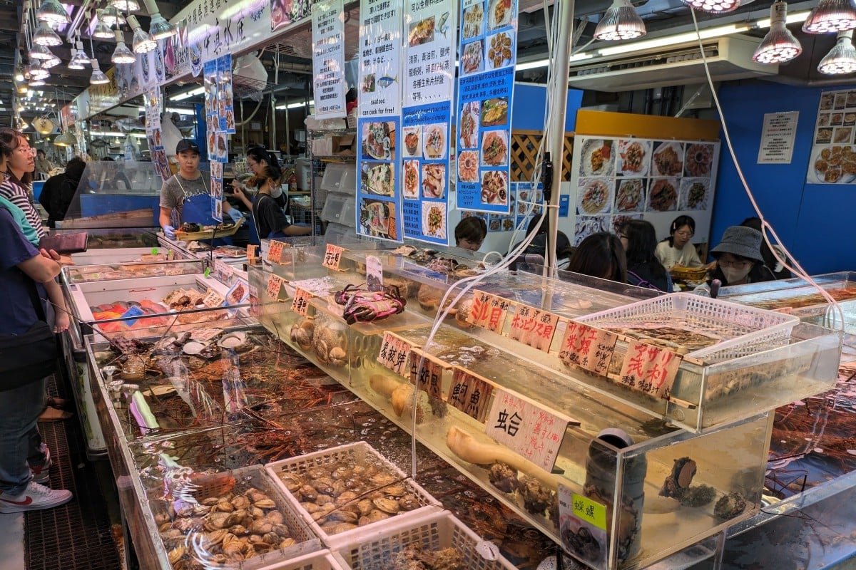 The Tomari Iyumach wholesale seafood market in Naha, Okinawa. Photo:  Fiona Ching