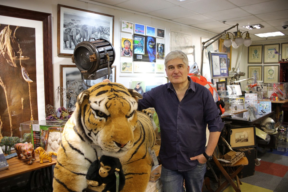 Christian Pilard is the founder of Little Museums of the World, a small but surprising space of wonders in an unassuming industrial building in Chai Wan. Photo: Bérénice Gohel