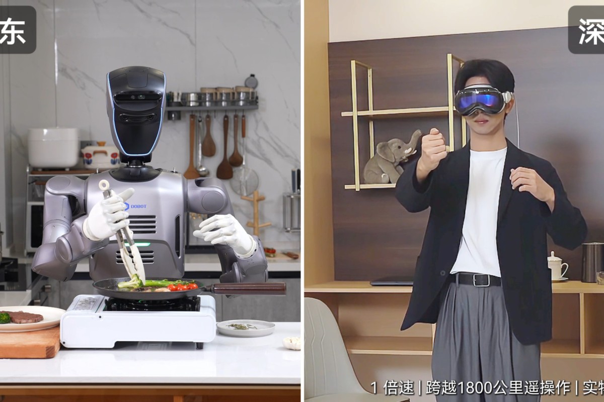 ShocKING (Lotus) human robot パンデッド Chinese robot maker Dobot's humanoid cooks steak from 1,800