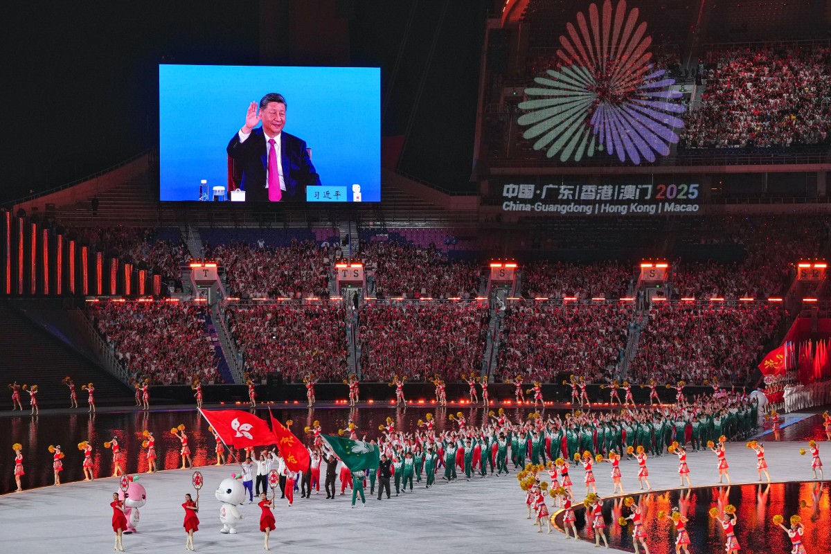 President Xi Jinping declares Games open. Photo: Elson Li