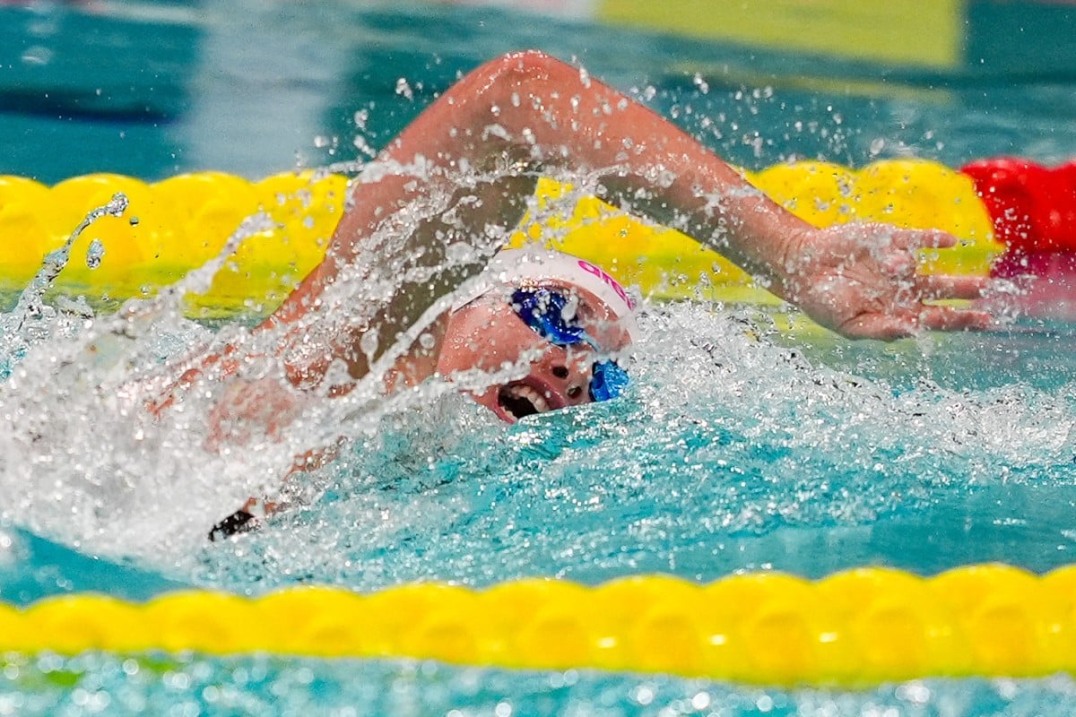 Hong Kong’s Siobhan Haughey (seen on Wednesday) triumphed in the women’s 200m freestyle at the 15th National Games in Shenzhen on Thursday. Photo: Eugene Lee
