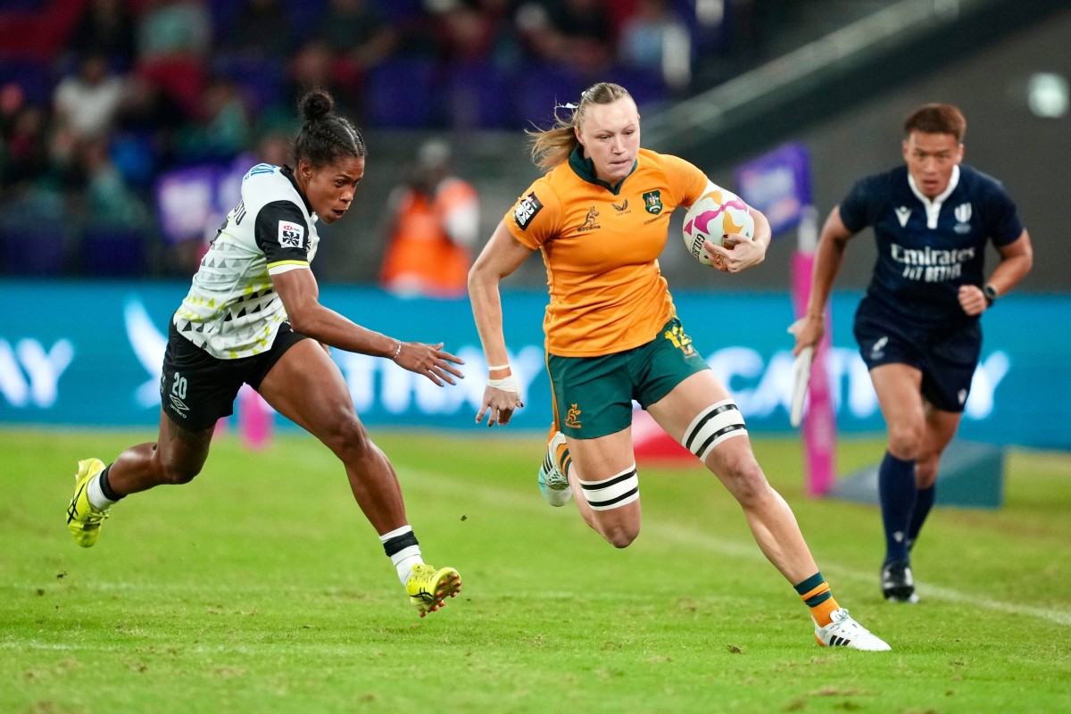 Madison Levi (centre) scored twice for Australia as they cruised into the semi-finals. Photo: Sam Tsang