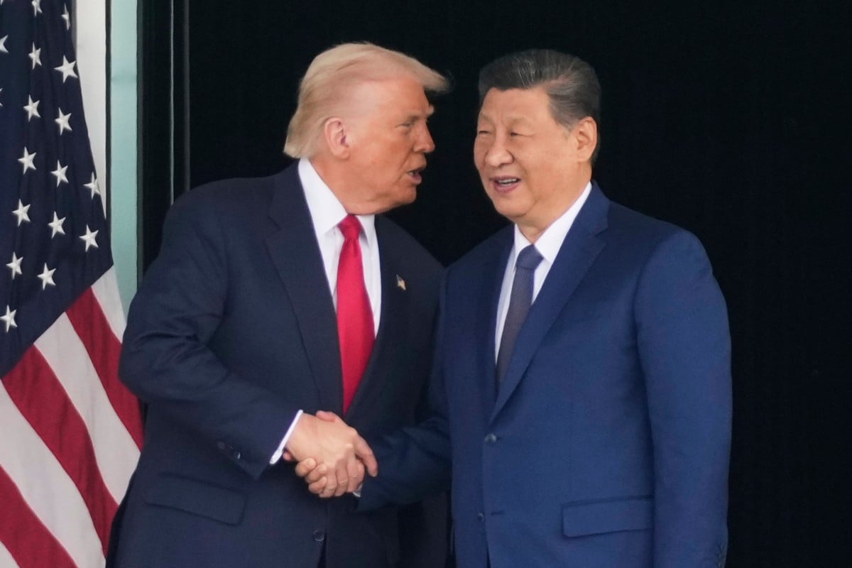 US President Donald Trump  and Chinese President Xi Jinping, who met in Busan in October, will meet after Trump lands in Beijing on Wednesday night. Photo: AP