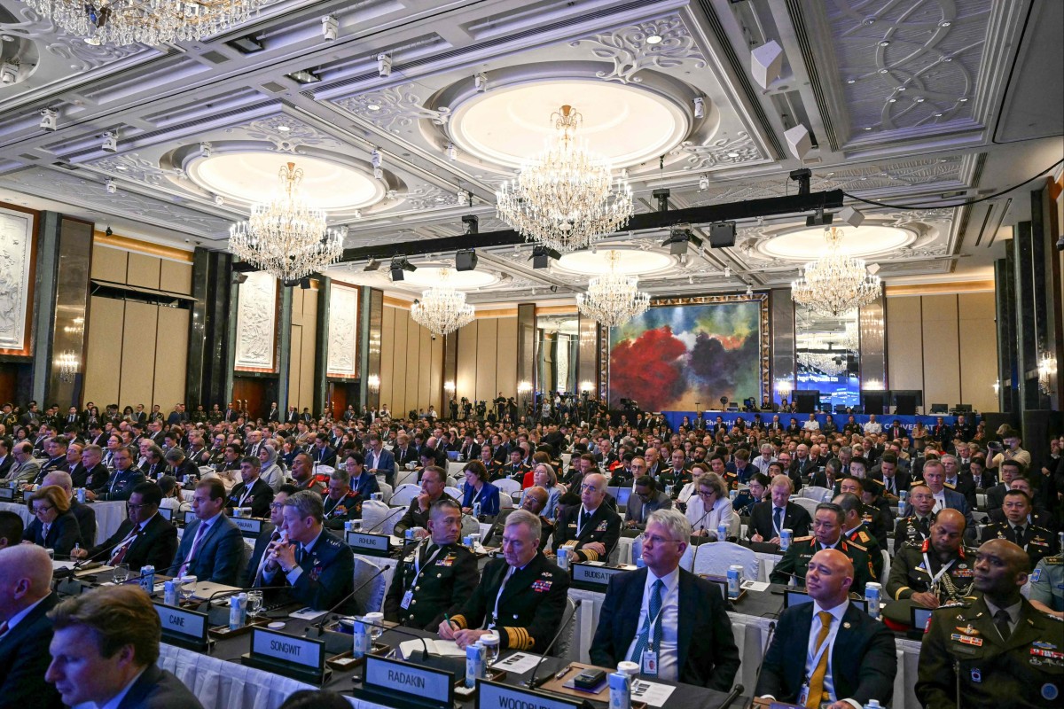 US Defence Secretary Pete Hegseth will address the Shangri-La Dialogue in Singapore on Saturday. Photo: AFP