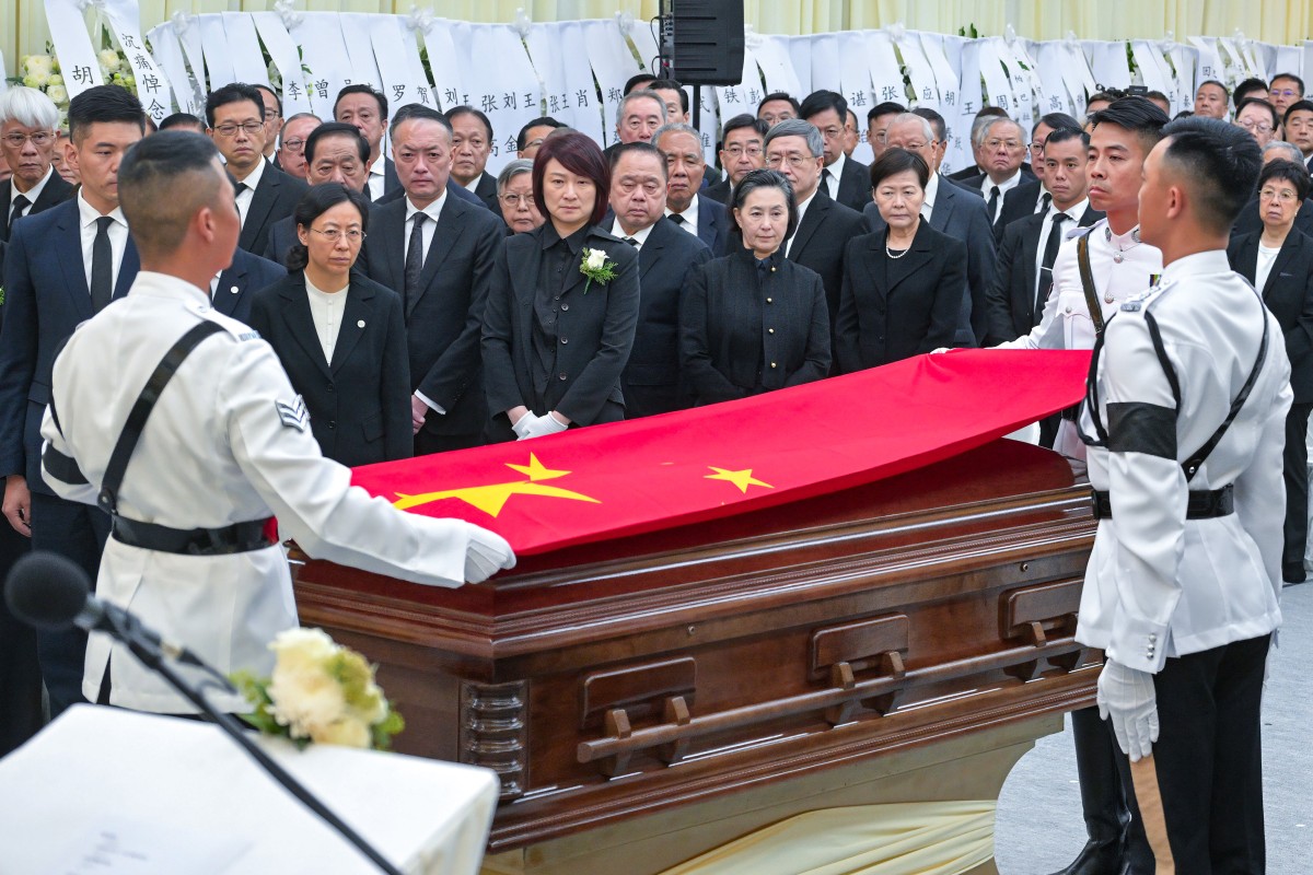 John Lee Serves Pallbearer at Tung Chee-hwa Funeral