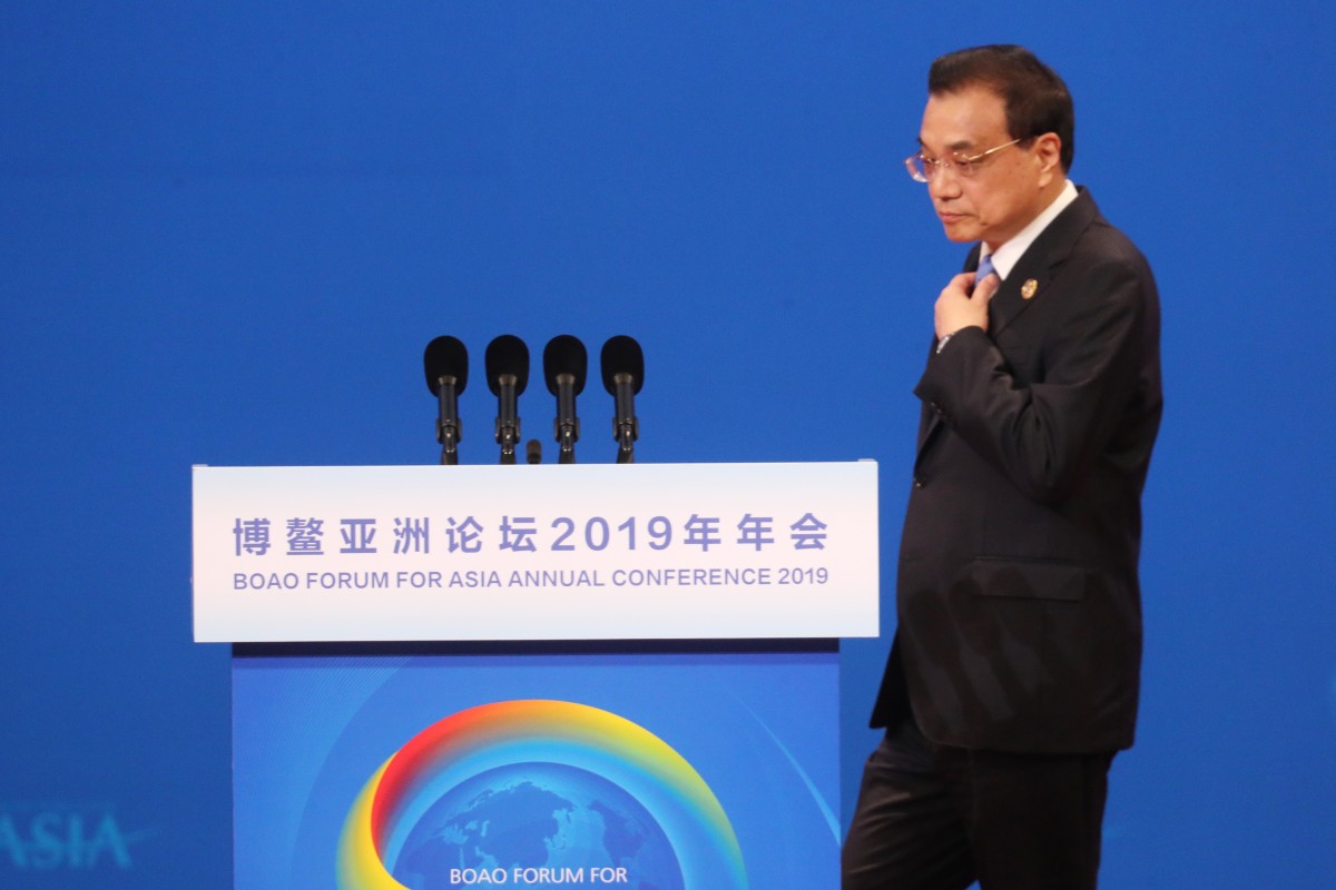 Chinese Premier Li Keqiang Talks Up Steady And Positive Economy - chinese premier li keqiang gave a speech at the opening ceremony of the annual boao forum