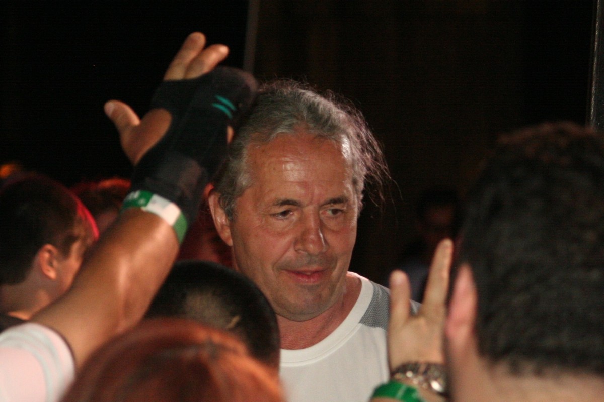 Hart Attacked Wwe Wrestler Bret Hart Tackled As He Gives His Hall - wrestler bret hart is seen in june 2015 photo mike kalasnik cc by