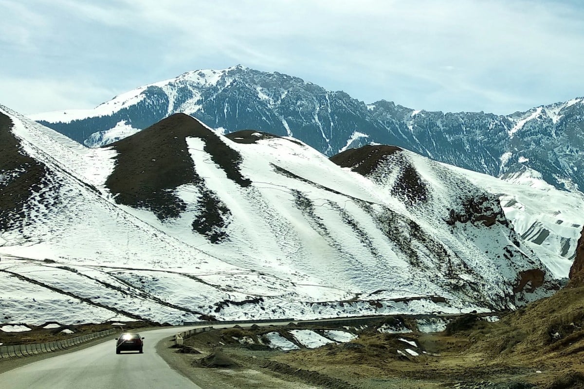 The new 350km highway between Bishkek, the Kyrgyz capital, and Naryn was built with Chinese backing. Photo: Kalinga Seneviratne