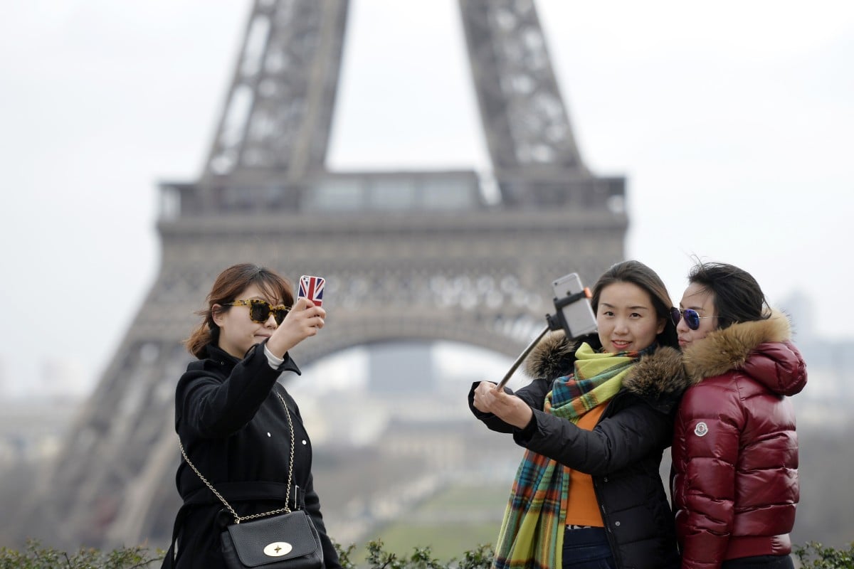Chinese tourists have been warned to be on their guard when visiting France. Photo: AFP