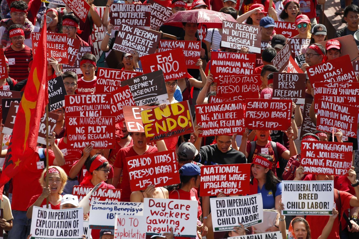 Filipino workers gear up for Labour Day protests, demand US14.45 daily