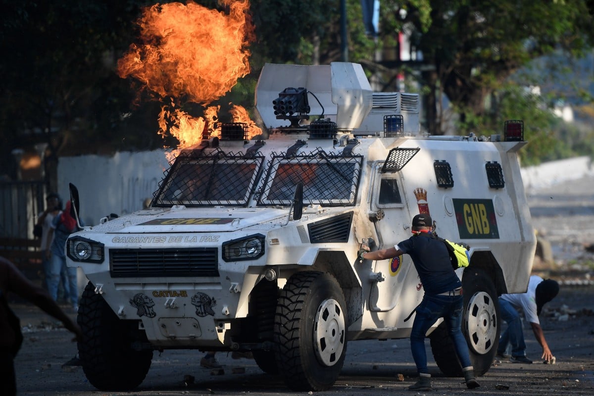 Venezuela Sends In China Built Rhinoceros Vehicles To Quell Anti Venezuelan Security Forces Used Chinese Built Armoured Personnel Carriers Against Anti Government Protests In