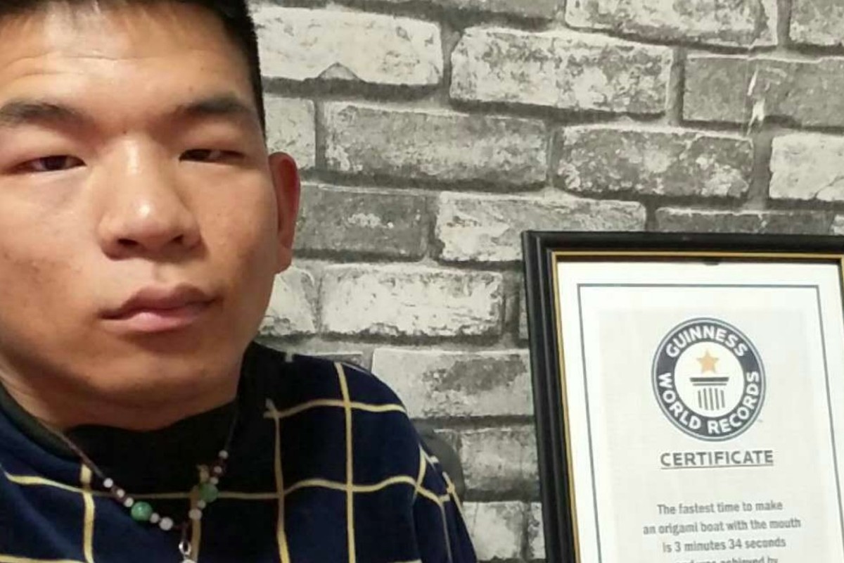 Meet The Chinese Man Making Origami With His Mouth And Money