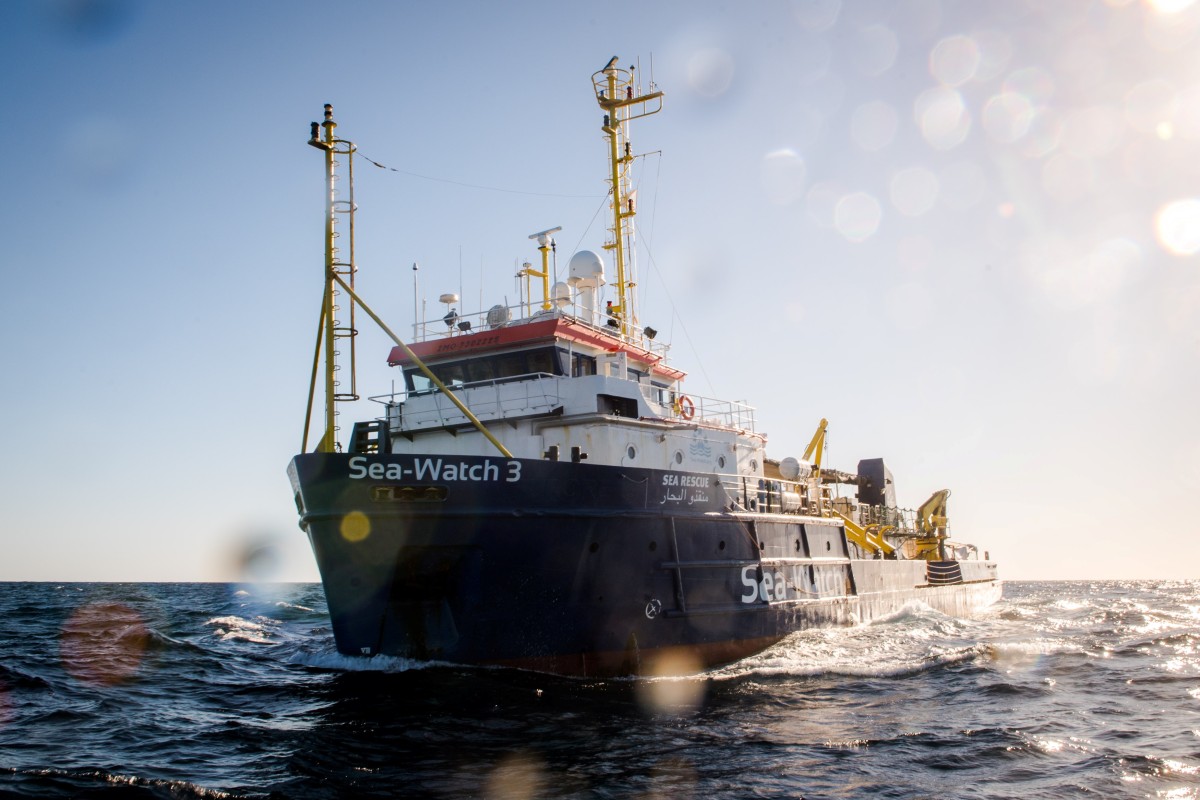 Humanitarian Ship Sea Watch 3 Enters Italian Waters Carrying - 