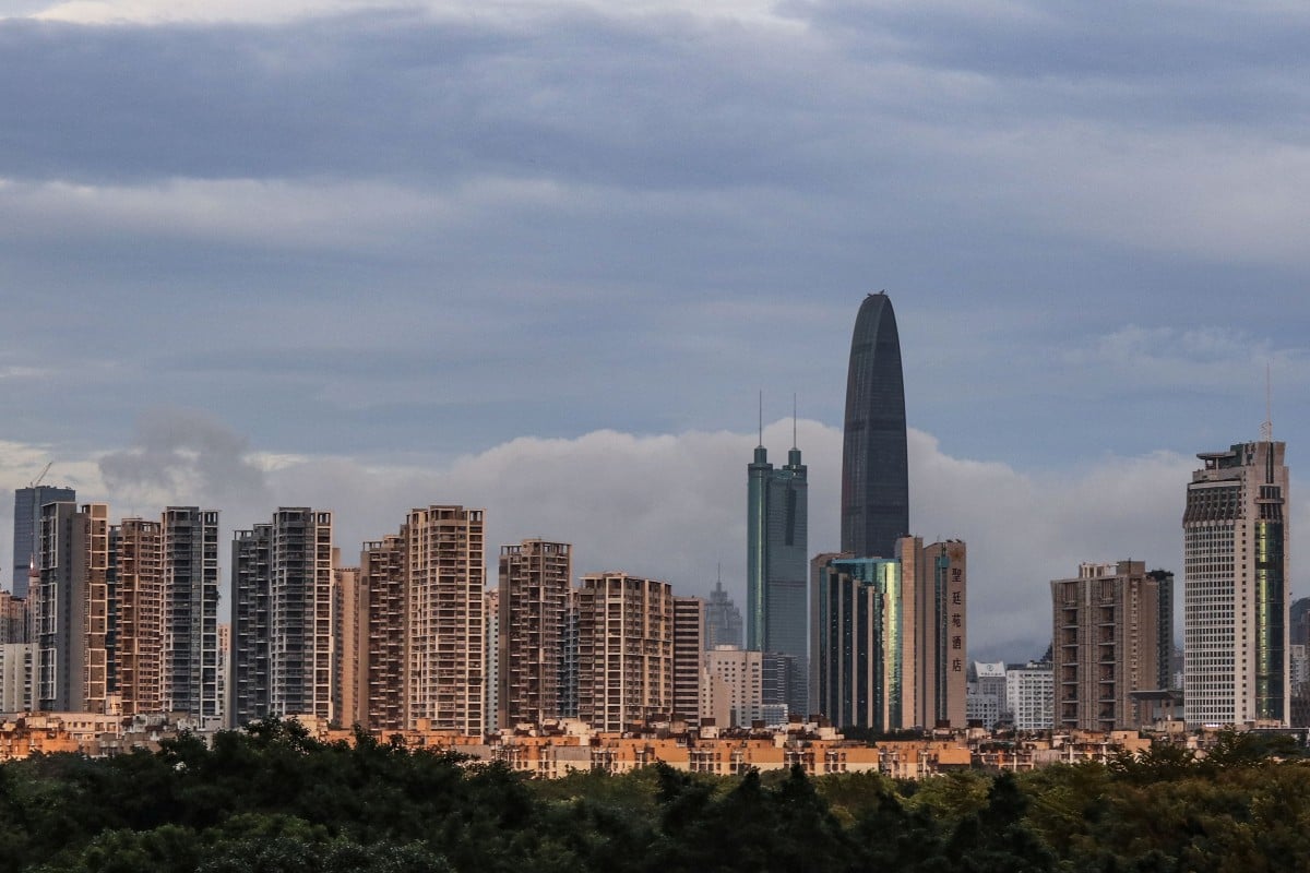 Image of the Luohu (Lo Wu) district of Shenzhen, one of the 11 cities included in the Greater Bay Area project, on 12 August 2018. Photo: SCMP / Roy Issa