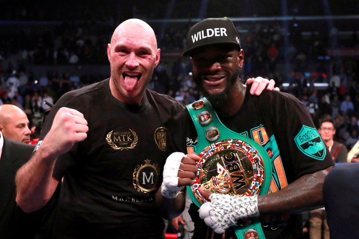 Deontay Wilder and Tyson Fury react to Anthony Joshua’s defeat by Andy