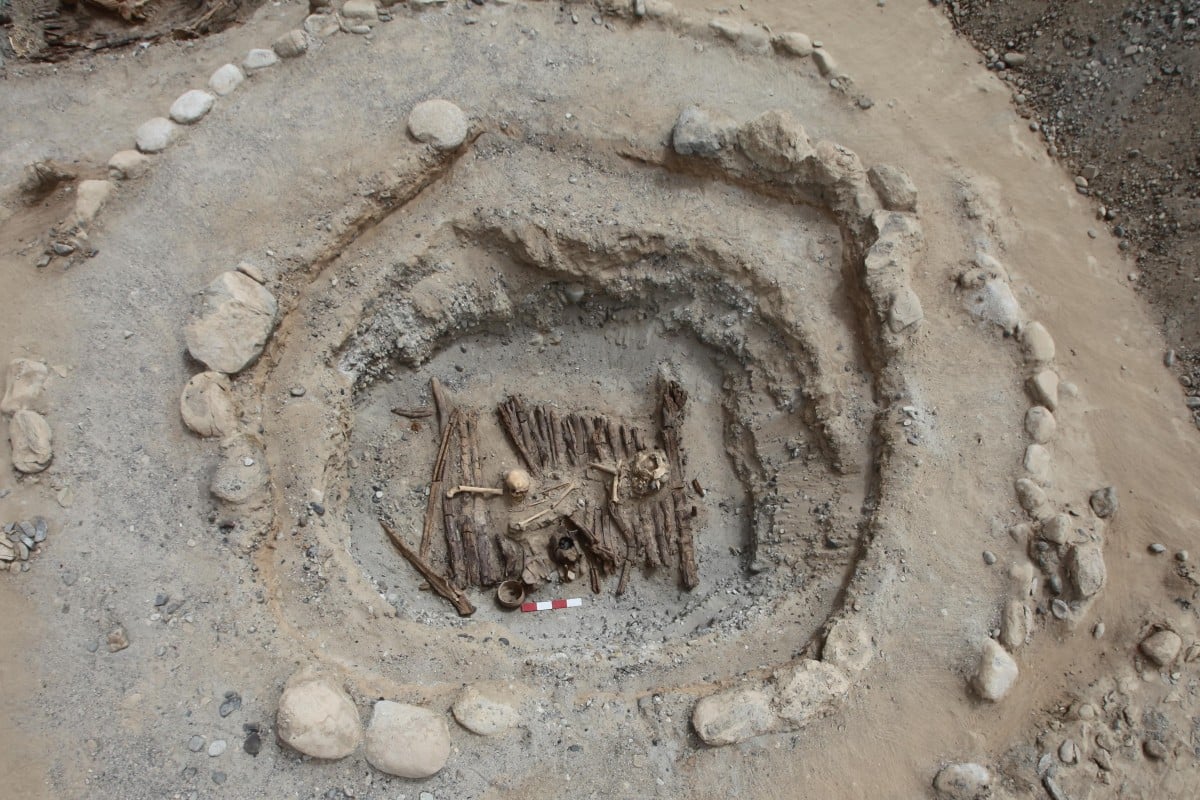 Researchers say their findings at a burial site in Xinjiang about cannabis use 2,500 years ago back up a Greek record written around 440BC. Photo: Handout