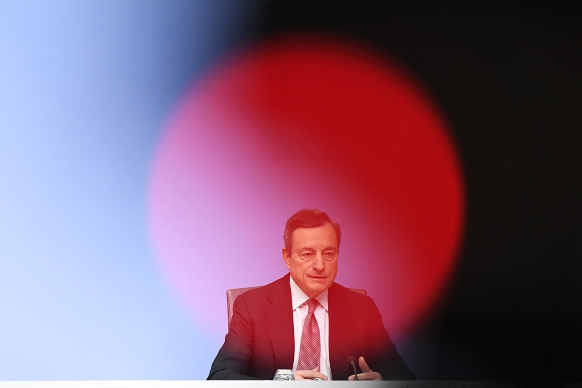 European Central Bank president Mario Draghi attends a press conference at the ECB headquarters in Frankfurt, Germany on January 24, 2019. Photo: Xinhua