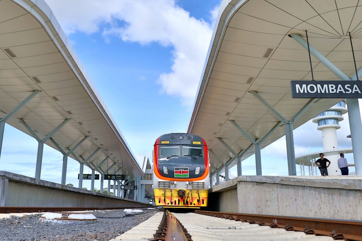 The Mombasa-Nairobi Standard Guage Railway, funded by China, opened in 2017. Japan has criticised Chinese lending practices in Africa. Photo: Xinhua