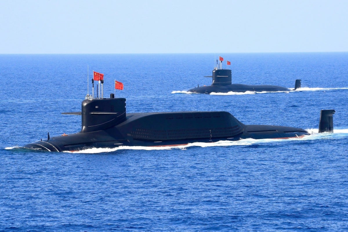 A nuclear-powered Type 094A Jin-class ballistic missile submarine of the Chinese PLA Navy. Photo: Reuters