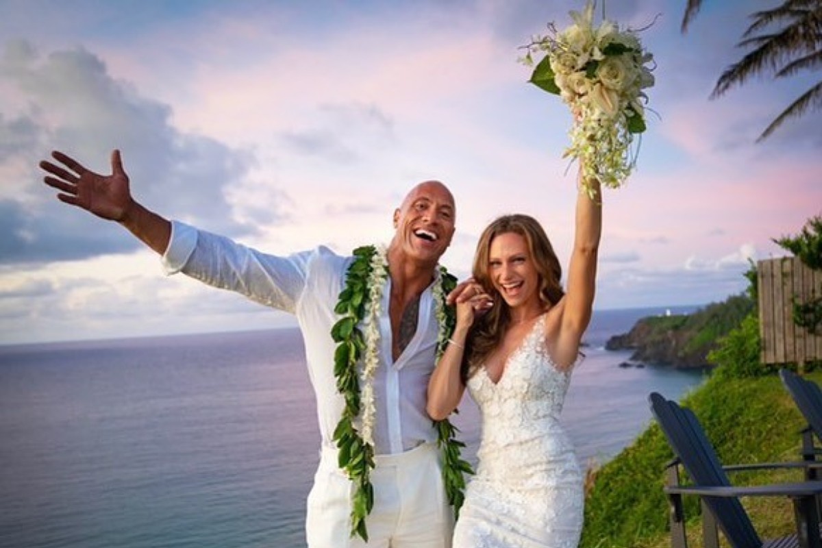 newlywed Dwayne The Rock Johnson