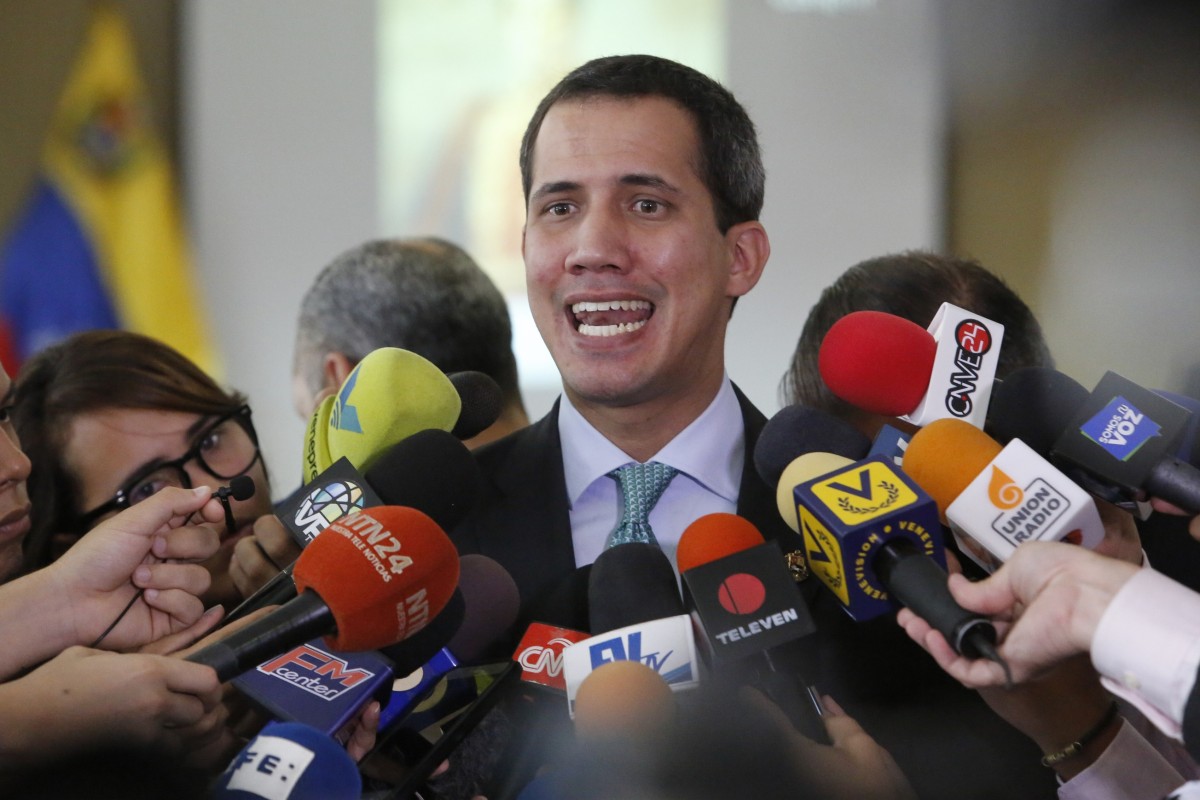 Venezuelan opposition leader and self-proclaimed interim president Juan Guaido. Photo: AP