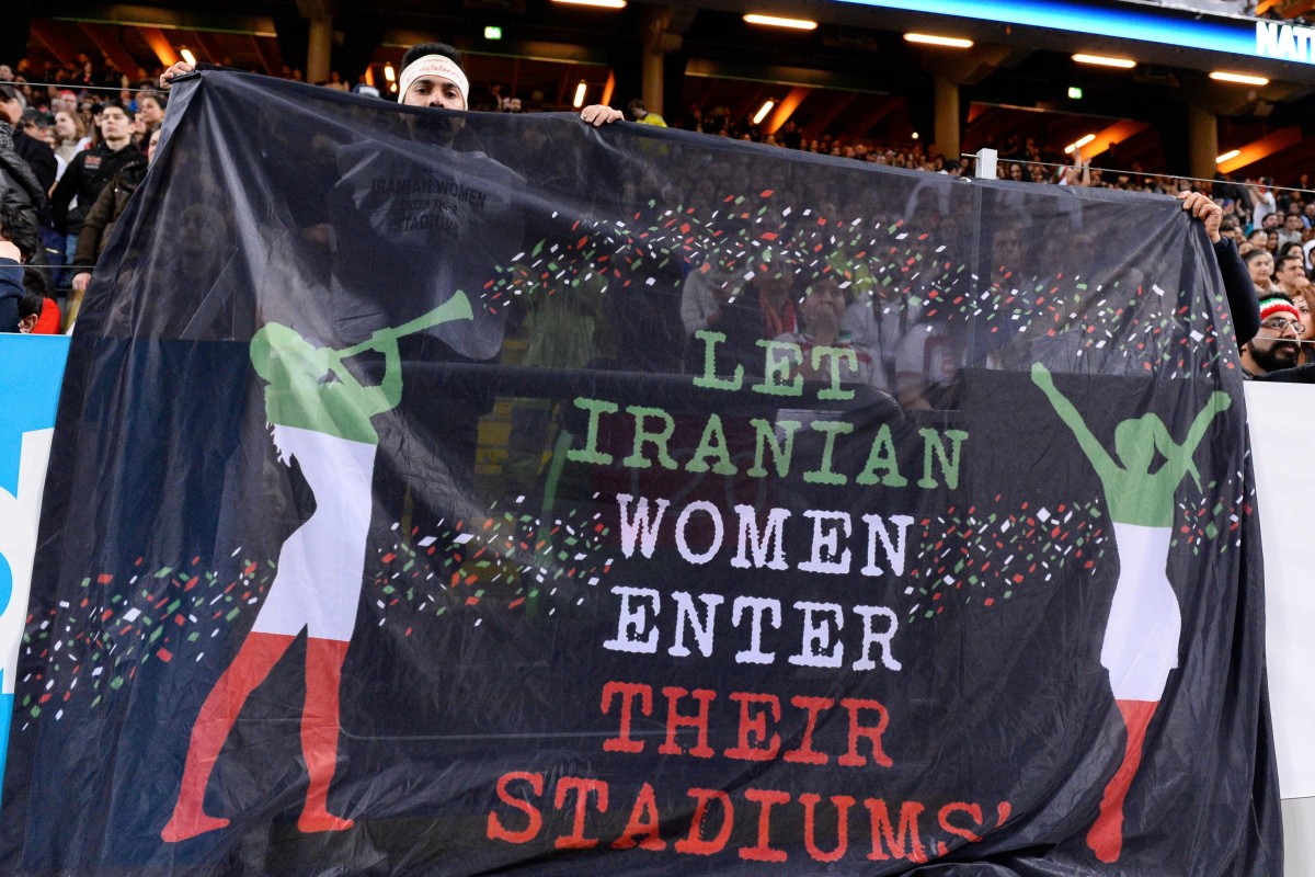 Iran Flag Colors Font Iranian Soccer Heritage Born From IRN IR Am Men's T-Shirt