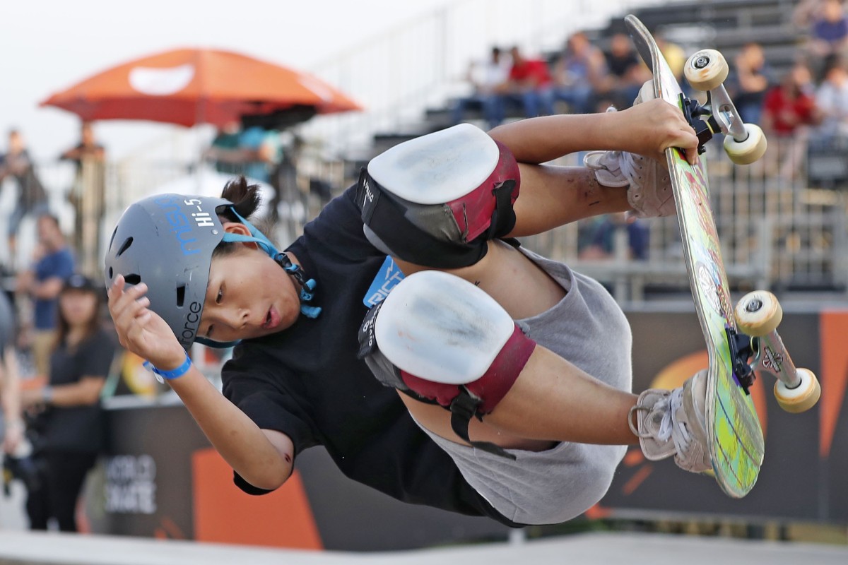 Olympics 2020 Japan skateboard sensation, 13, cools Tokyo talk after