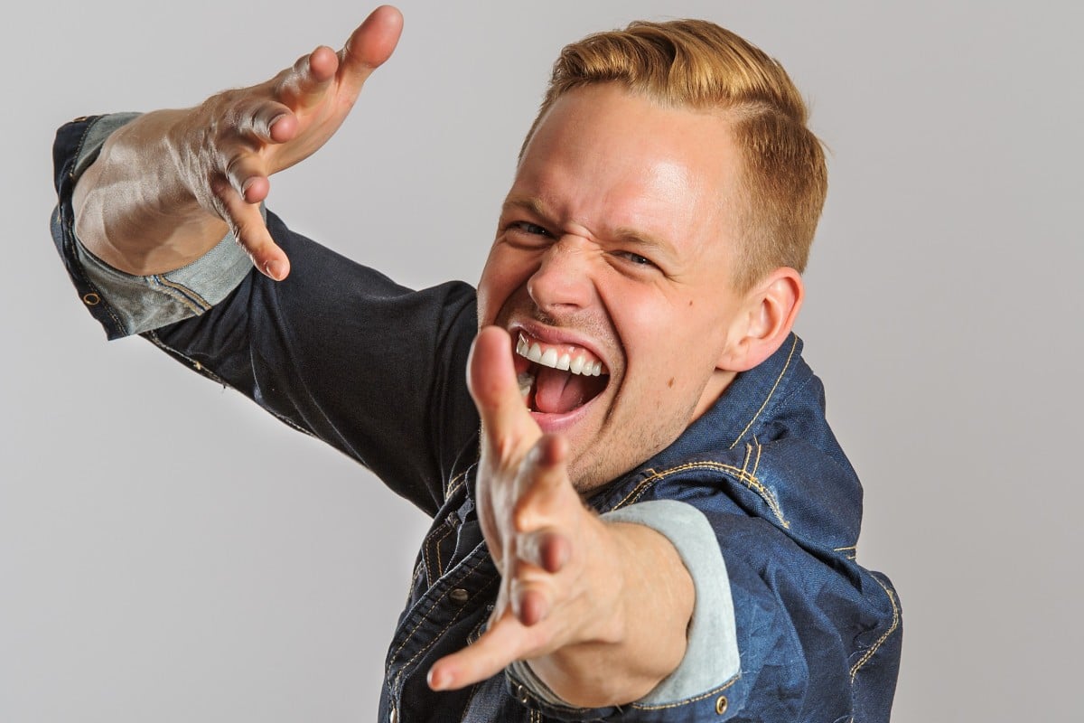 Finnish deaf rapper Signmark – the stage name of Marko Vuoriheimo – who is known for his big, bold gestures and animated facial expressions as he performs with a collaborator voicing his words – will appear in concert in Hong Kong in November. Photo: Brendan Delany