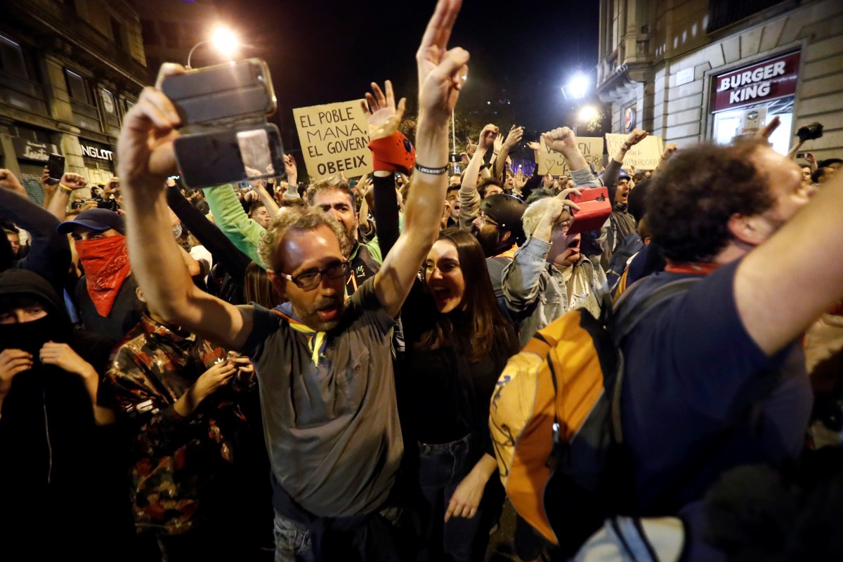 Barcelona Mayor Ada Colau pleads with protesters for violence to stop ...