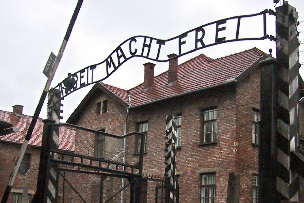 The main gate of the German Nazi concentration camp Auschwitz-Birkenau in Oswiecim, Poland. Photo: EPA-EFE