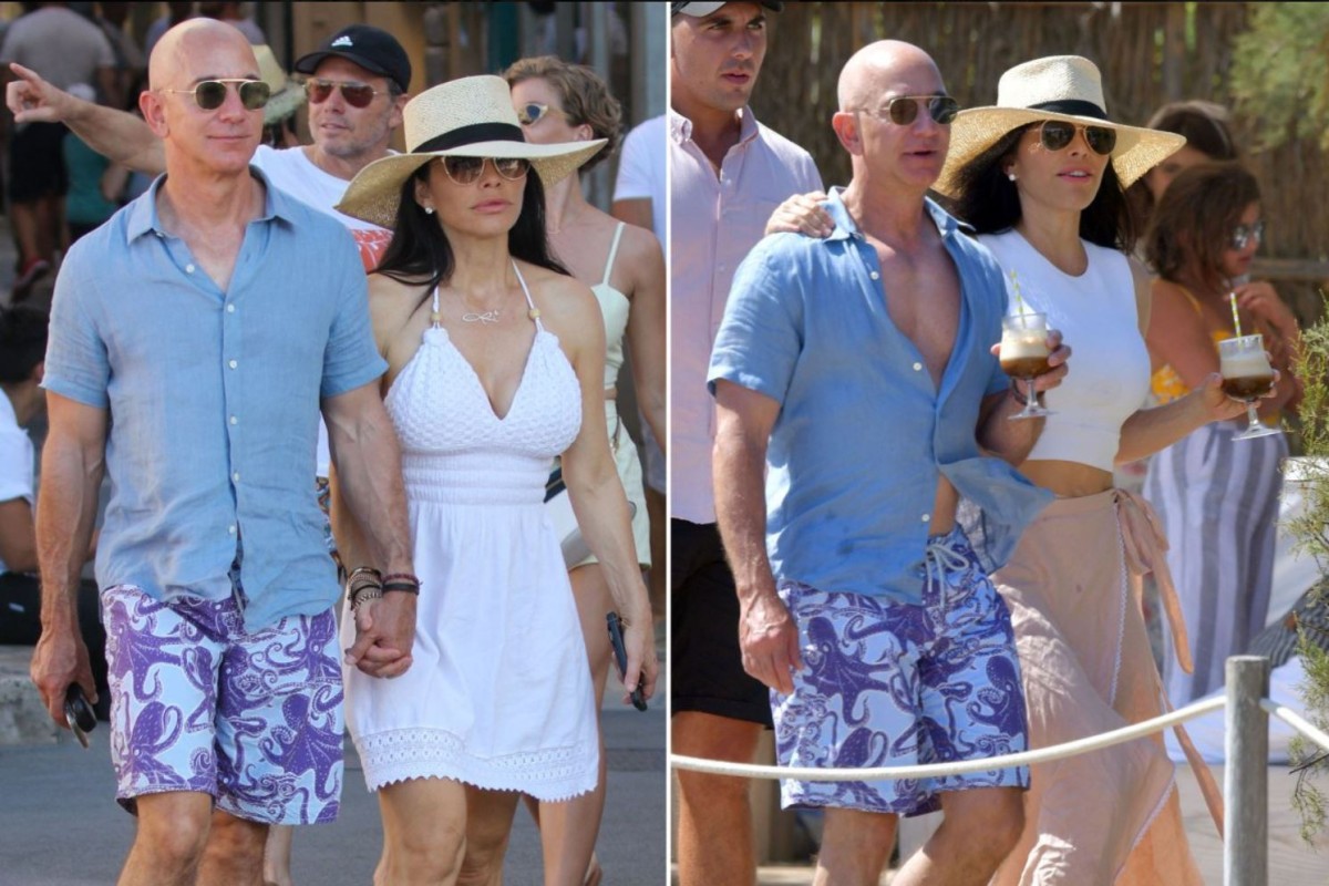 What's Jeff Bezos doing in weird swimming trunks on a ...
