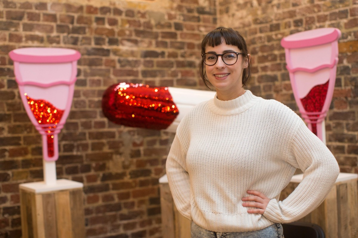Director Florence Schechter poses for a picture during the press preview of the new Vagina Museum in London on Thursday. Photo: AFP