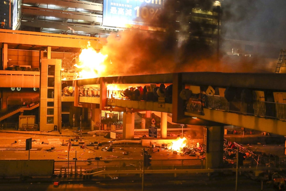 Image result for hong kong polytechnic university riot
