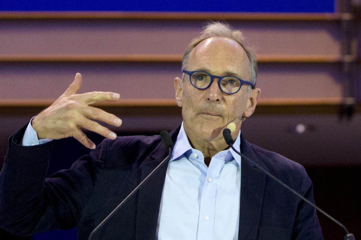 Tim Berners-Lee pictured at a data privacy conference at the European Parliament last year. Photo: AP