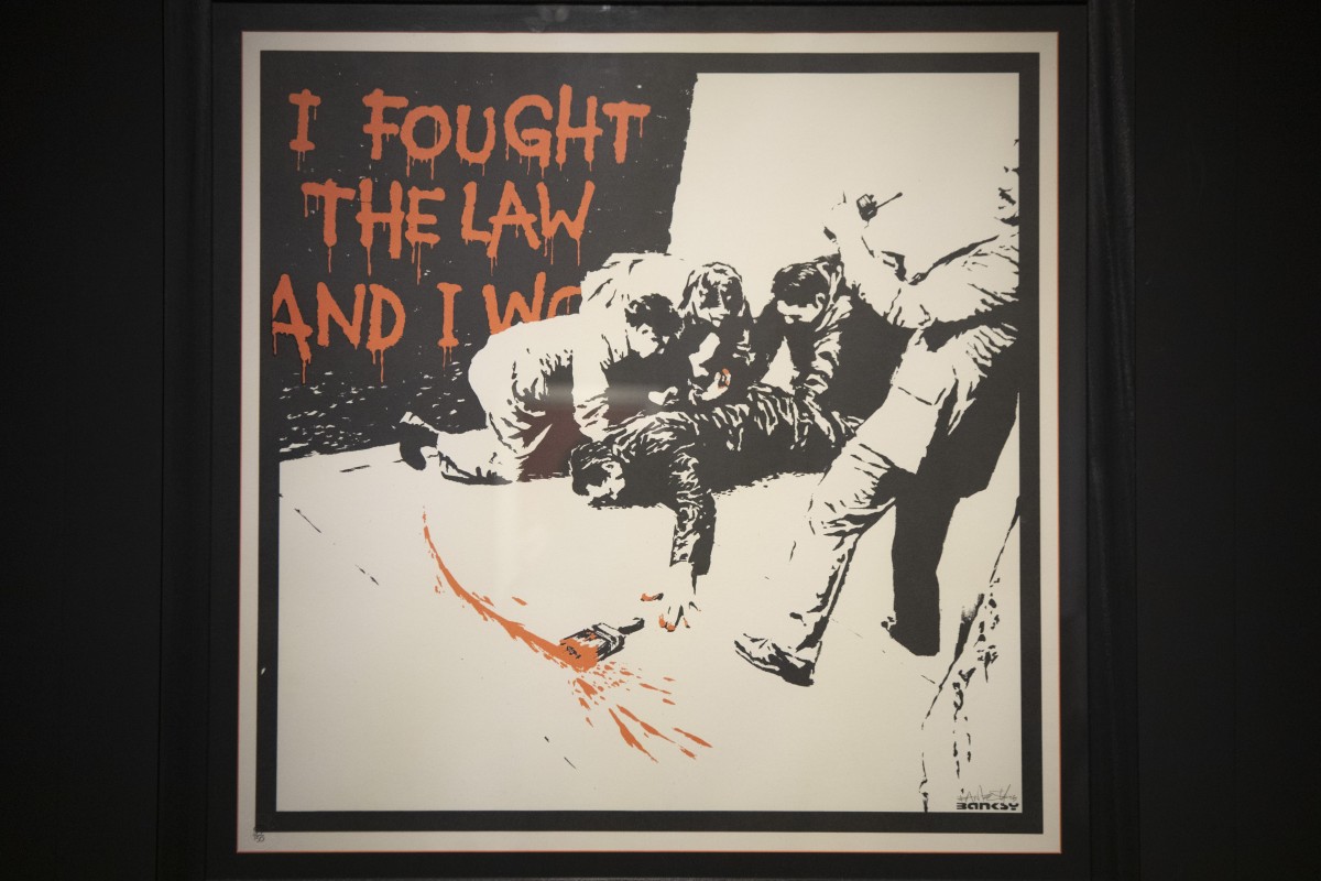 Exhibition Of Banksy Street Art Opens In Hong Kong And His Anti Police Message Should Strike A Chord South China Morning Post