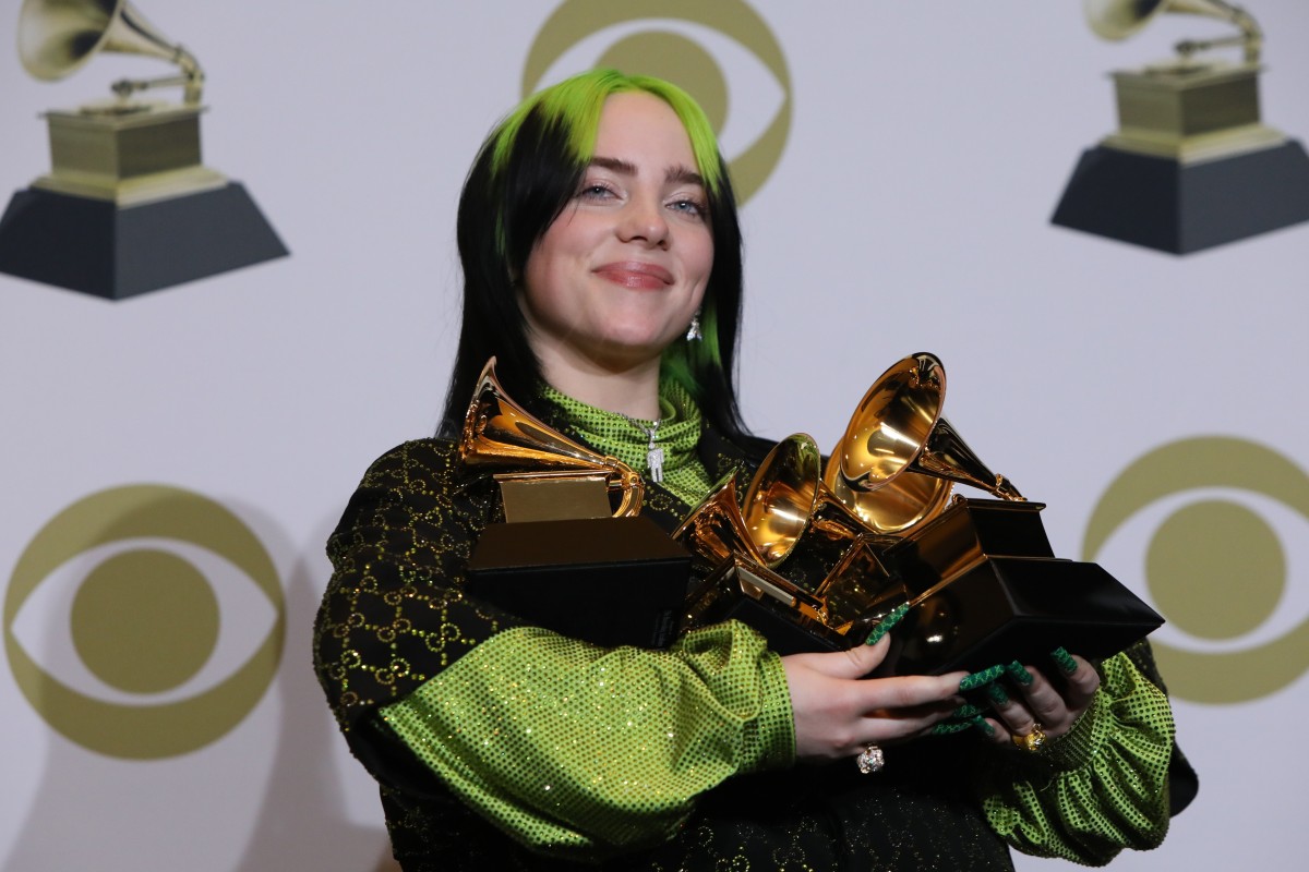Billie Eilish makes Grammys history, wins top four prizes South China