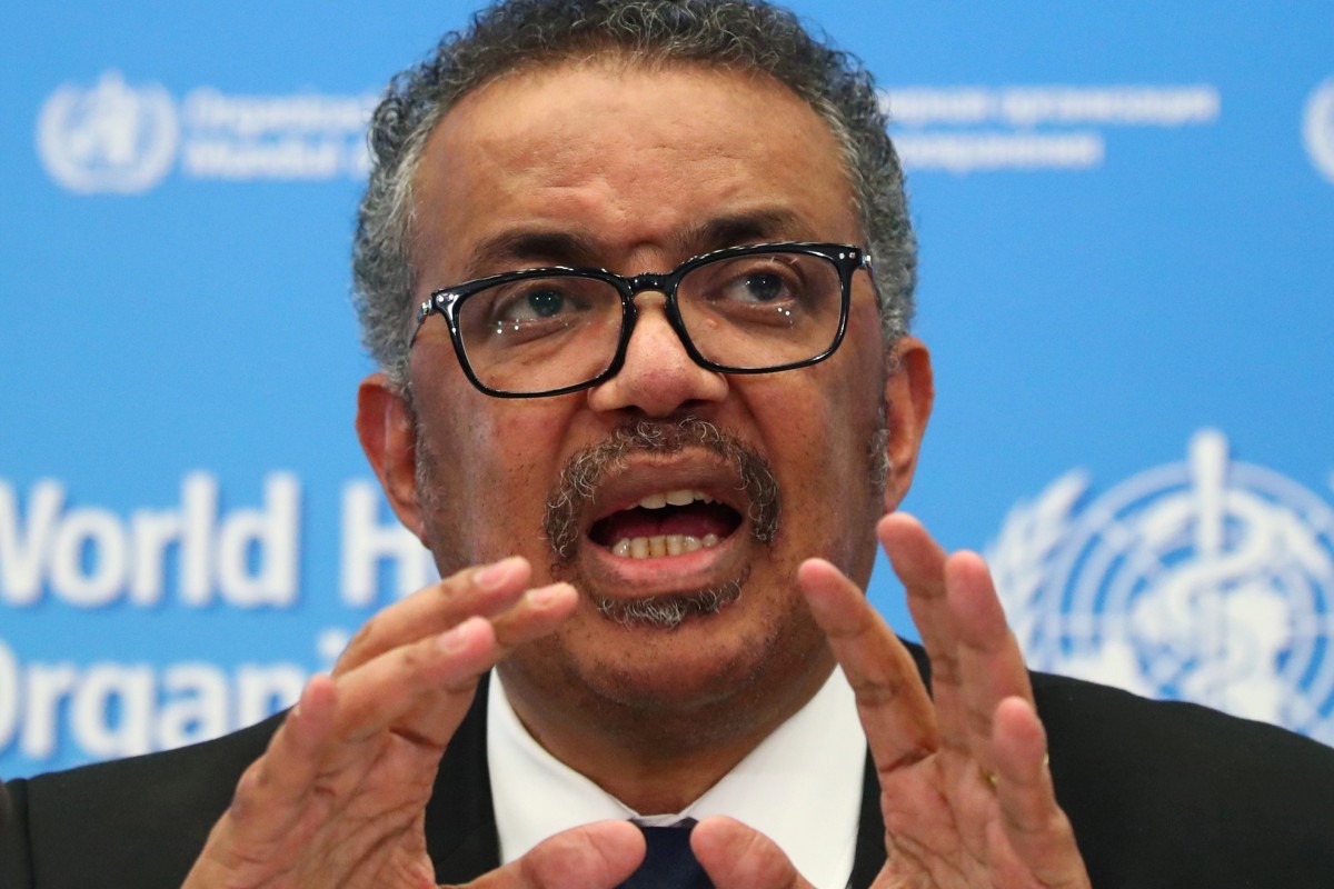 WHO Director General Tedros Adhanom Ghebreyesus speaks during a news conference in Geneva in February. Photo: Reuters