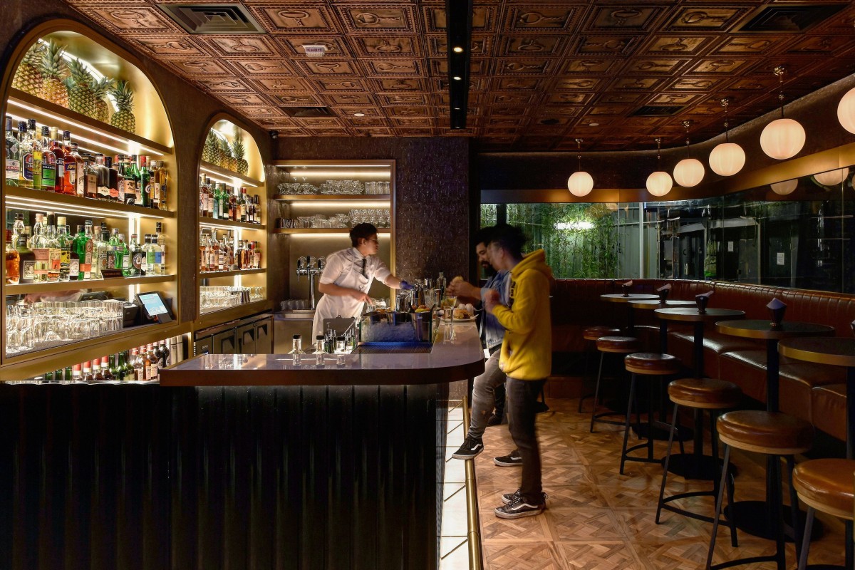 At Hong Kong speakeasy The Diplomat, a designer created a bar within a