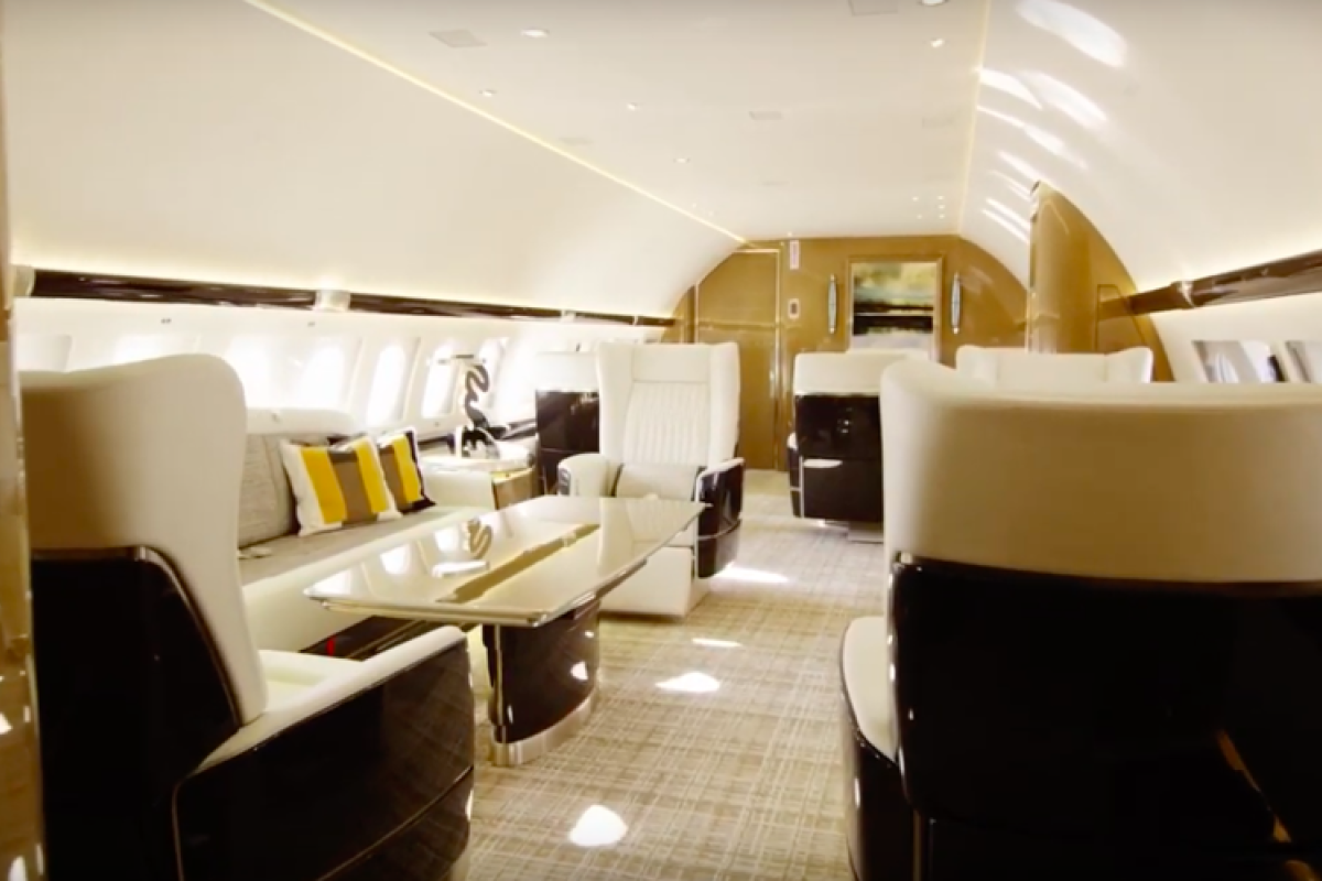 Take A Peek Inside The One Of A Kind Luxury Private Jet Built By