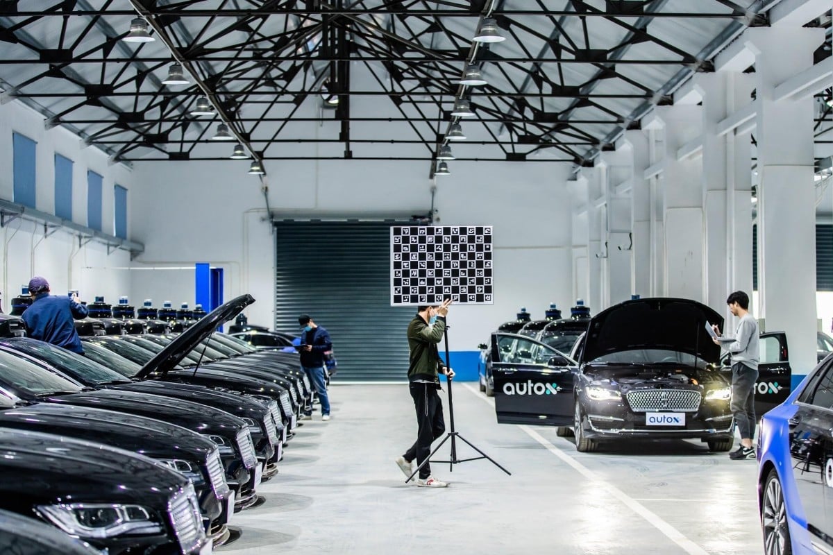AutoX’s new robotaxi operation centre in Shanghai. Photo: Handout