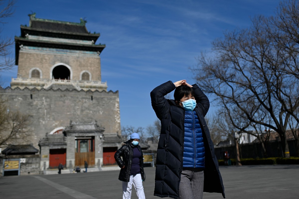 Blue skies were an unexpected upside of locking down cities and halting industrial production across China. Photo: AFP