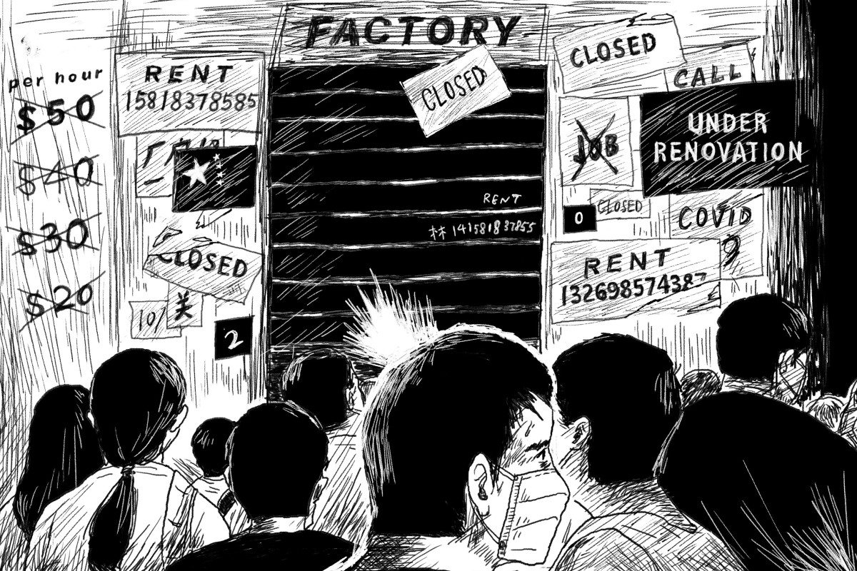 As China struggles to shrug of the impact of the coronavirus, the number of unemployed in the country is swelling. Illustration: Brian Wang