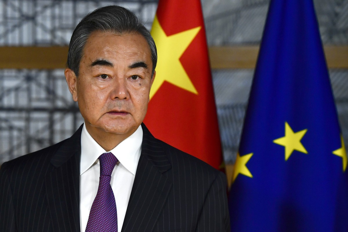 Chinese Foreign Minister Wang Yi spoke to three European foreign ministers on Thursday. Photo: AP