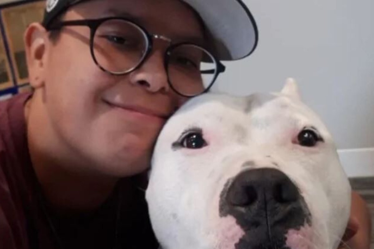 Dakota Holmes and her dog, Kato. She credits Kato with driving off her attacker during a racist incident in a Vancouver park on May 15. Photo: Dakota Holmes