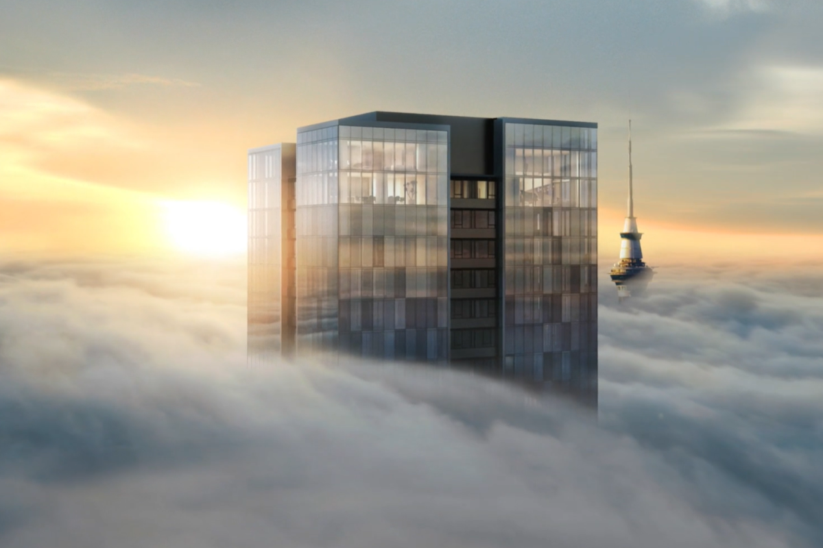 Take a look inside the Pacifica Super Penthouse, which rises above the clouds, looks out over Auckland's harbour, and comes with a separate butler's kitchen. Photo: The Pacifica